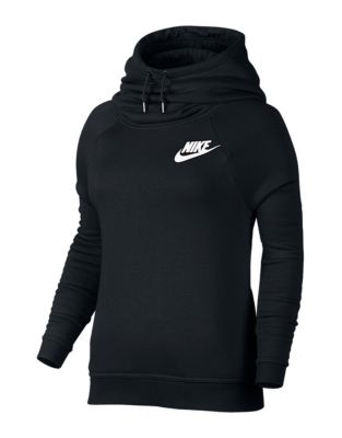UPC 826215017806 product image for Nike Fleece Rally Hoodie-BLACK-X-Small | upcitemdb.com
