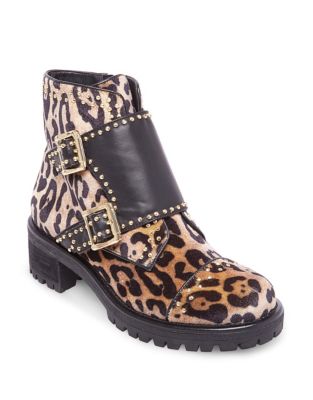 leopard motorcycle boots
