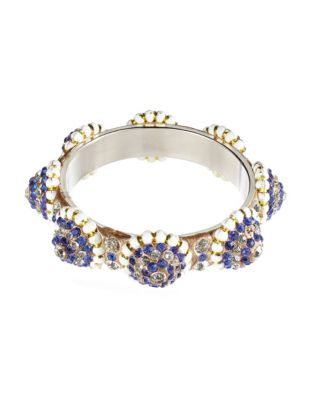 UPC 858558004380 product image for 424 FIFTH Bracelet jonc massif enjolivé - BLEU | upcitemdb.com