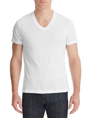 UPC 883360037516 product image for Theory Pima Cotton V-Neck T-Shirt - White - XLarge | upcitemdb.com