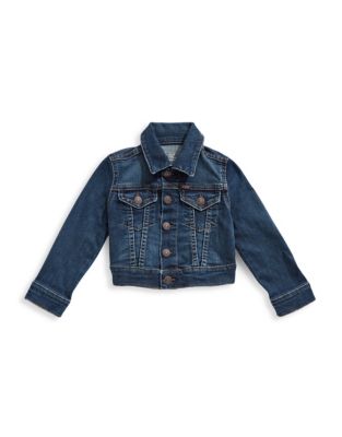 UPC 884733000335 product image for Ralph Lauren Childrenswear Denim Trucker Jacket-BLUE-4T | upcitemdb.com