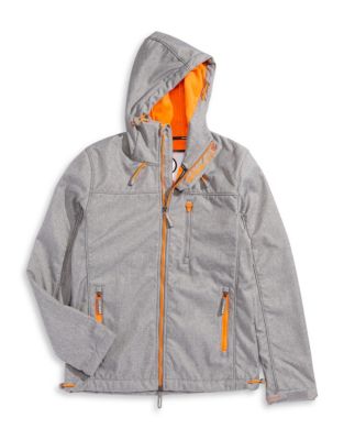UPC 885930372539 product image for Superdry Wind Trekker Zip-Up Jacket-GREY/ORANGE-Small | upcitemdb.com