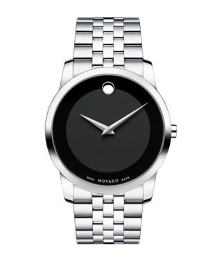 Movado Men's Museum Classic Watch-SILVER-One Size