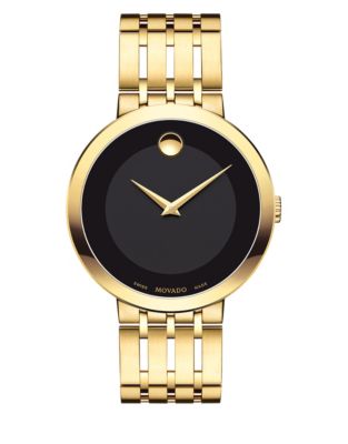 Movado Analog Esperanza Stainless Steel Watch-BLACK-One Size