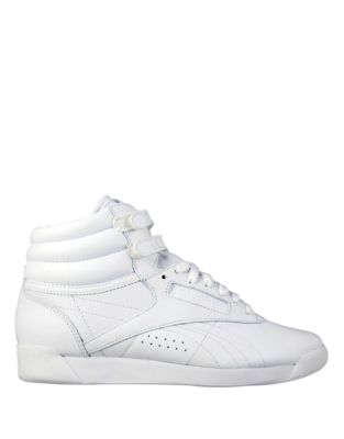 UPC 886406740814 product image for Reebok Freestyle Hi Top Sneaker-WHITE-8.5 | upcitemdb.com