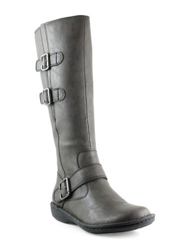 B.O.C. Born Cleo Faux Leather Boots-GREY-7