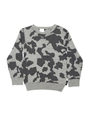 Kardashian Kids Fashion Intarsia Sweater-GREY-2T