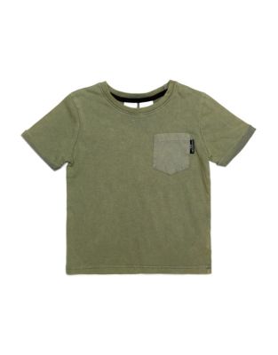 Kardashian Kids Acid Wash Pocket Tee-GREEN-6