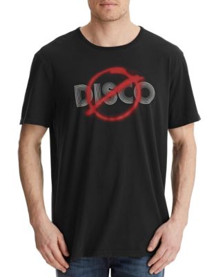 UPC 887447461553 product image for John Varvatos Star Usa No Disco Printed T-Shirt-BLACK-Small | upcitemdb.com