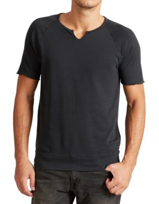 UPC 887447766108 product image for John Varvatos Star Usa Raglan Sleeve Knit Sweatshirt-BLACK-X-Large | upcitemdb.com