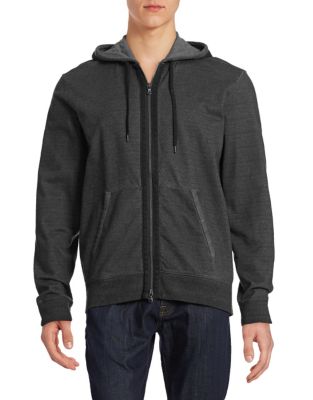 UPC 887447770365 product image for John Varvatos Star Usa Two-Way Zip Hoodie-PEWTER-Small | upcitemdb.com