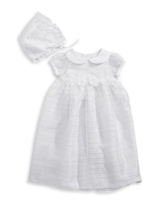 Picture Perfect Two-Piece Sheer Striped Gown Set-WHITE-6 