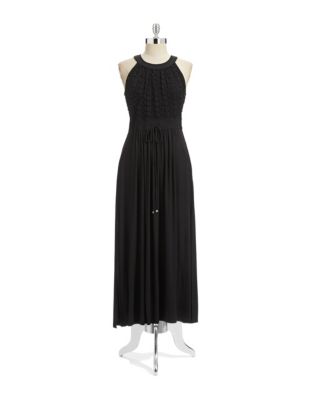 calvin klein black maxi dress