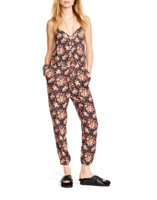 Denim & Supply Ralph Lauren Floral Racerback Jumpsuit-MULTI-COLOURED-Large