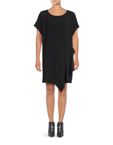 Diane Von Furstenberg Lolani Shift Dress-BLACK-Small