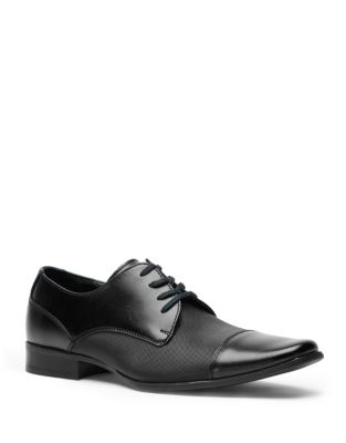 calvin klein bram leather vamp derby shoes