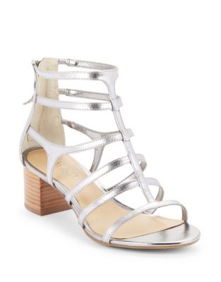 UPC 889750201864 product image for Lauren Ralph Lauren Madge Cage Heels-SILVER-10 | upcitemdb.com