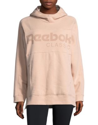 UPC 889773001465 product image for Reebok Bold Logo Pullover Hoodie-PINK-X-Small | upcitemdb.com