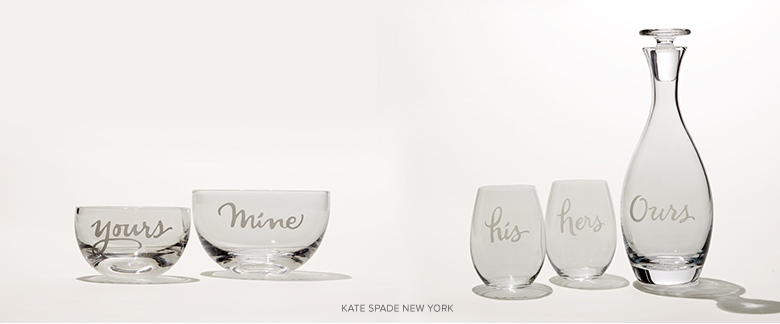 Wine glasses from kate spade new york and more wedding gift ideas for ...