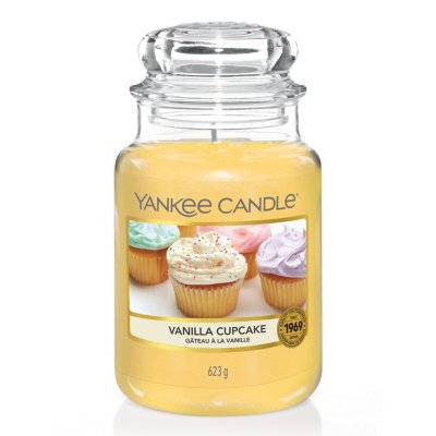 Vanilla Cupcake Original Large Jar Candle Yankee Candle, Yellow, 10.7cm X 16.8cm , Sweet & Spicy