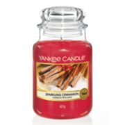 Sparkling Cinnamon Original Large Jar Candle Yankee Candle, Red, 10.7cm X 16.8cm , Sweet & Spicy