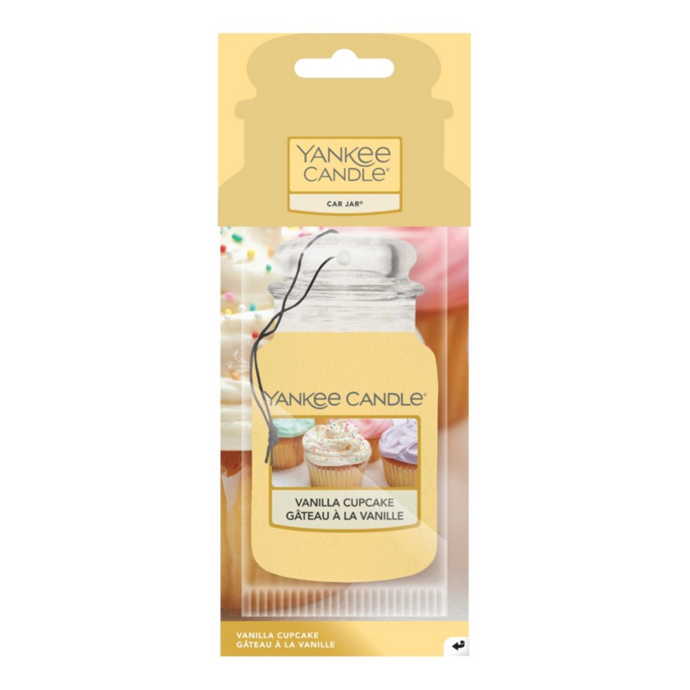 Vanilla Cupcake Car Jar® Yankee Candle, Yellow, 7.8cm X 19.7cm , Sweet & Spicy