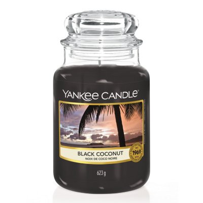 Black Coconut Original Large Jar Candle Yankee Candle, 10.7cm X 16.8cm , Floral