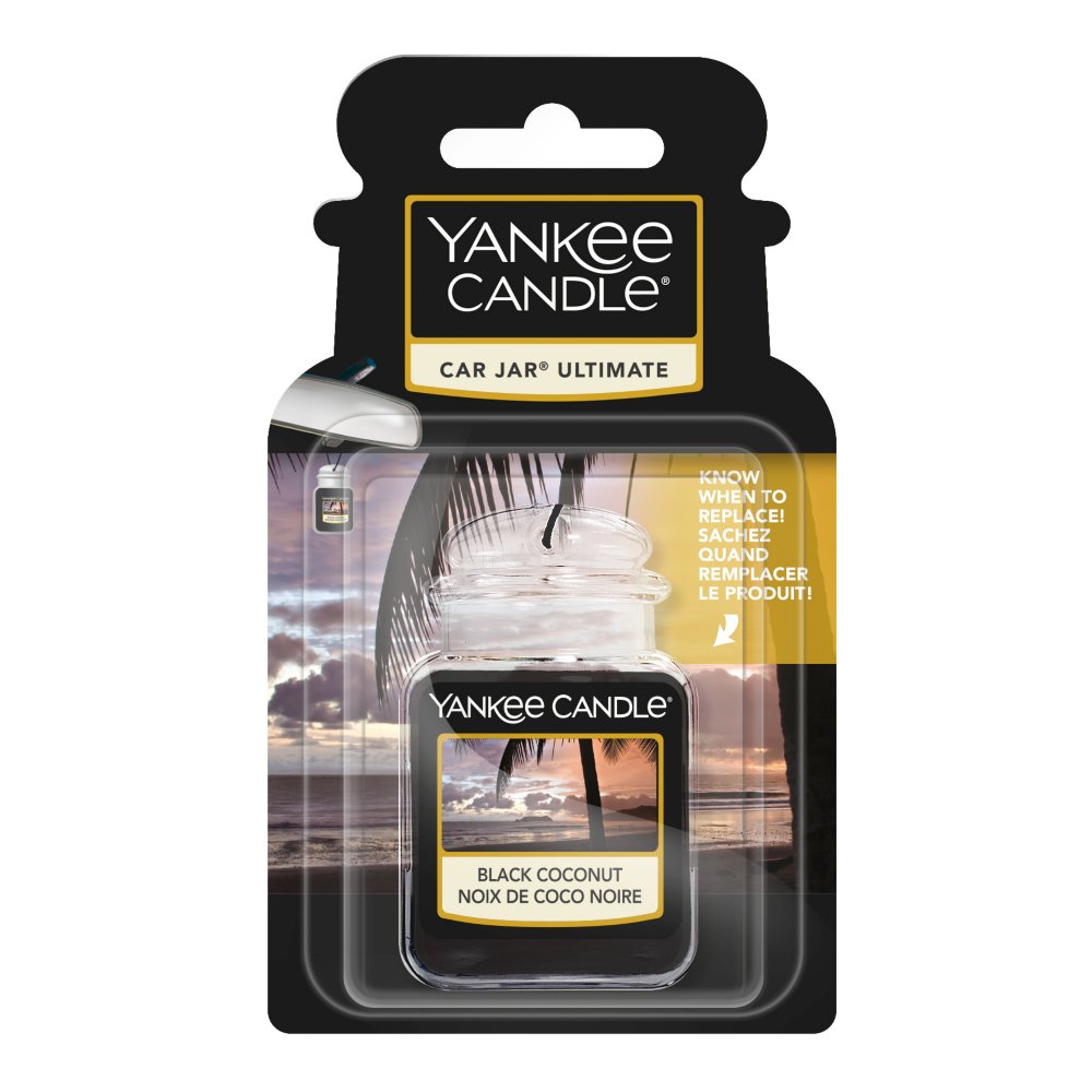 Black Coconut Car Jar® Ultimate Yankee Candle, 5.8cm X 12.2cm , Floral