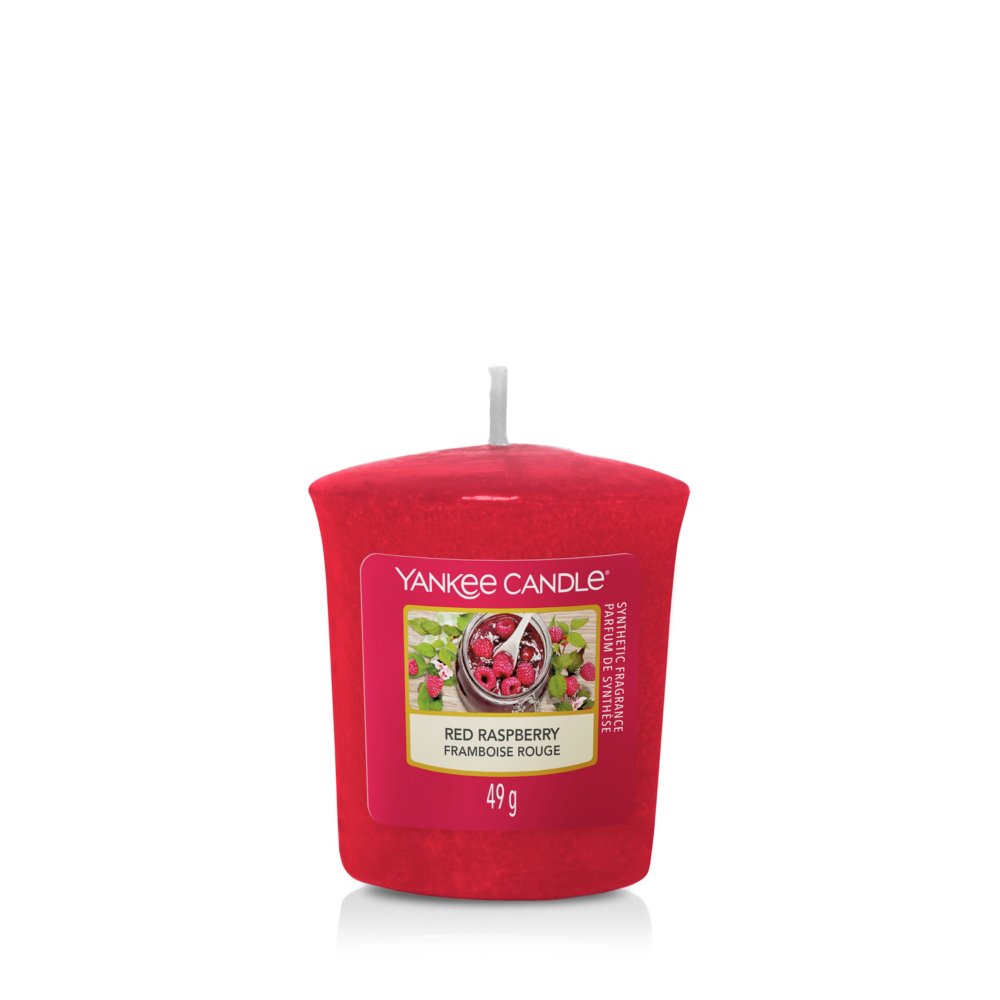 Red Raspberry Votive Candle Yankee Candle, 4.6cm X 4.8cm , Fruity