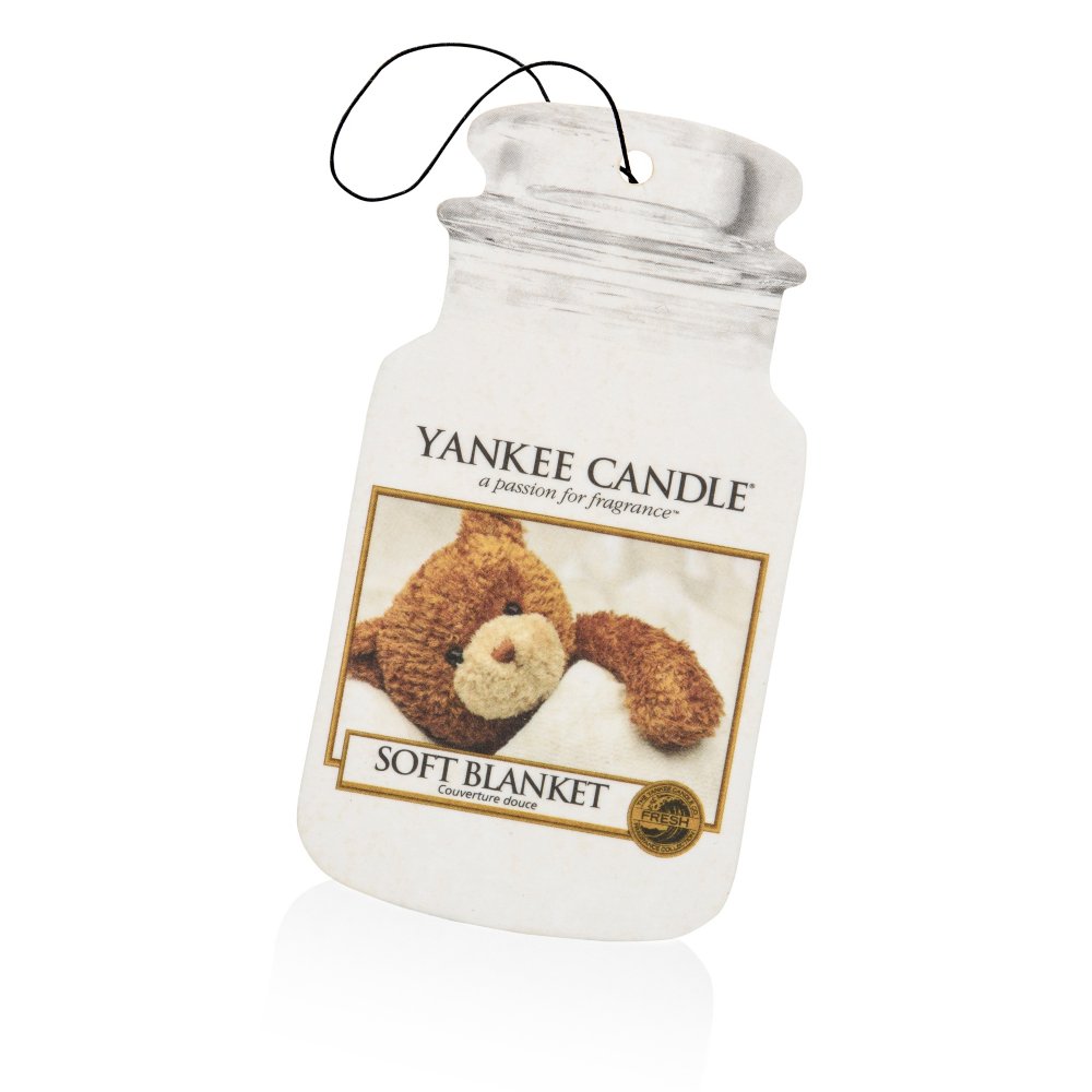 Soft Blanket Car Jar® Yankee Candle, White, 7.8cm X 19.7cm , Fresh & Clean