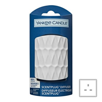 Organic Pattern ScentPlug Plug-In Base (UK Plug) Yankee Candle, White
