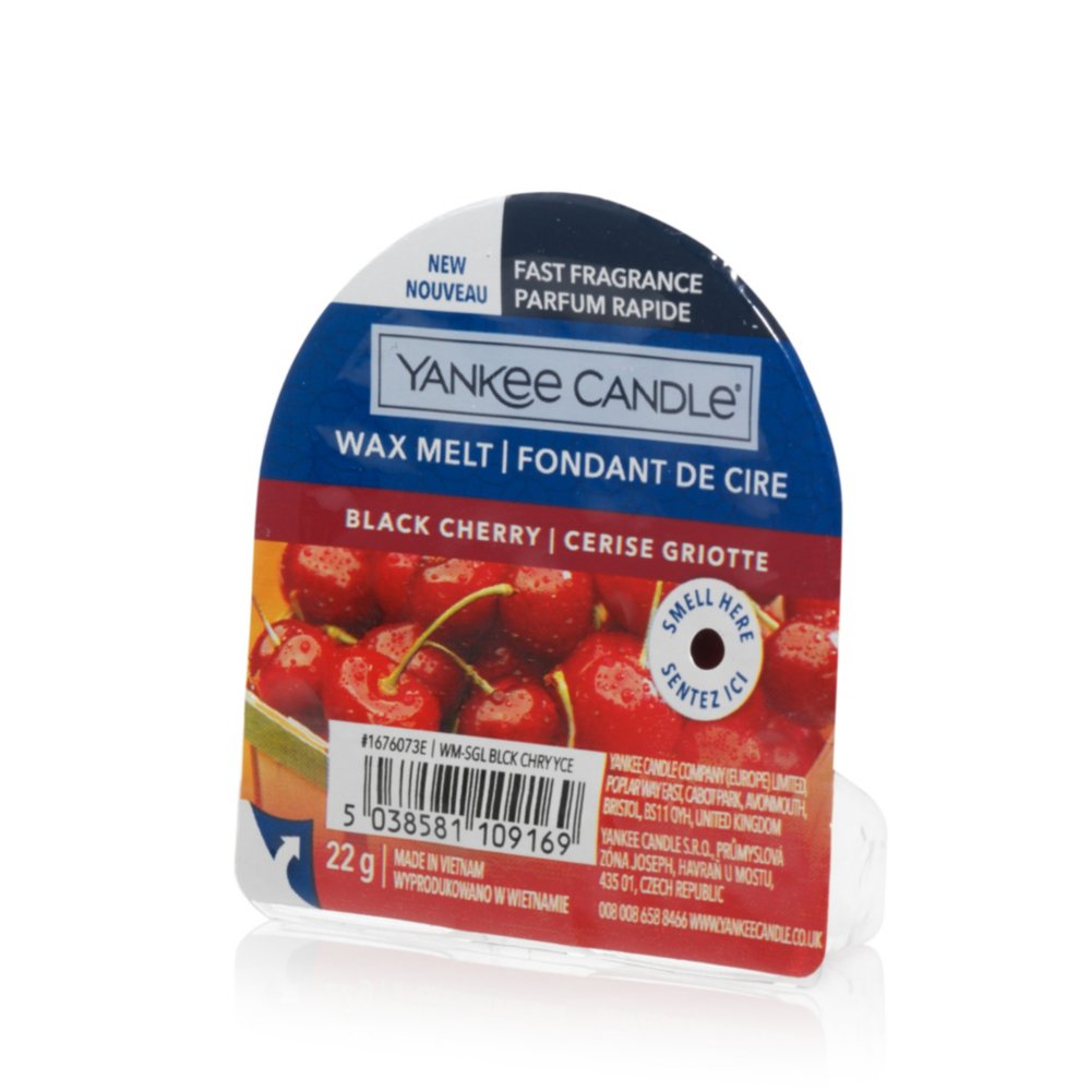 Black Cherry Wax Melt Yankee Candle, Red, 5.6cm X 1.5cm , Fruity