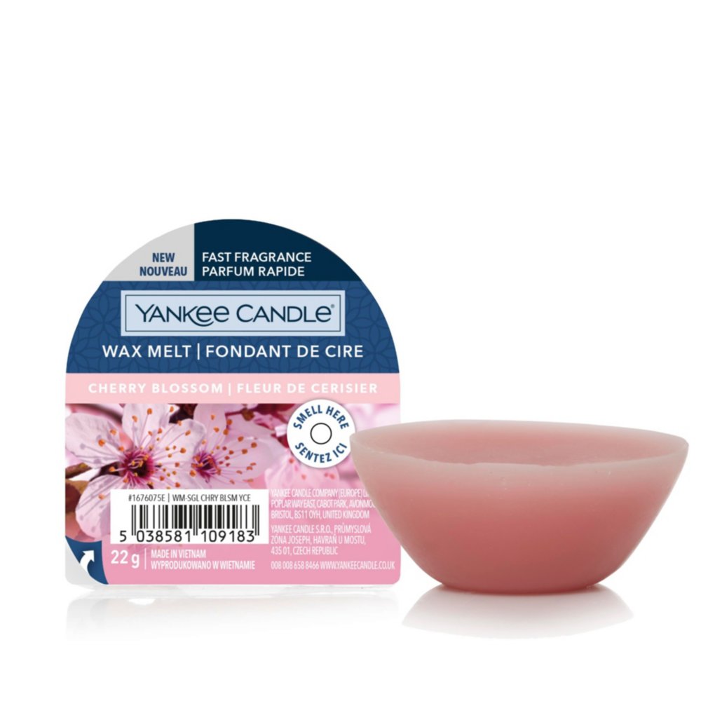 Cherry Blossom Wax Melt Yankee Candle, Pink, 5.6cm X 1.5cm , Fruity