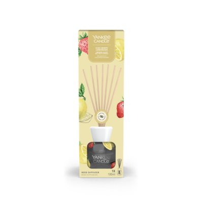 Iced Berry Lemonade Signature Reed Diffuser Yankee Candle, Yellow, 7.9cm X 7.9cm X 24.1cm , Fruity