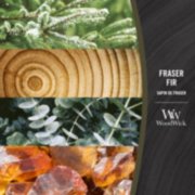 Fraser Fir Medium Hourglass Candle WoodWick, Green, 9.9cm X 9.9cm X 11.4cm , Woody