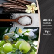 Vanilla & Sea Salt Ellipse Candle WoodWick, Pink, 9.2cm X 19.1cm X 12.1cm , Floral