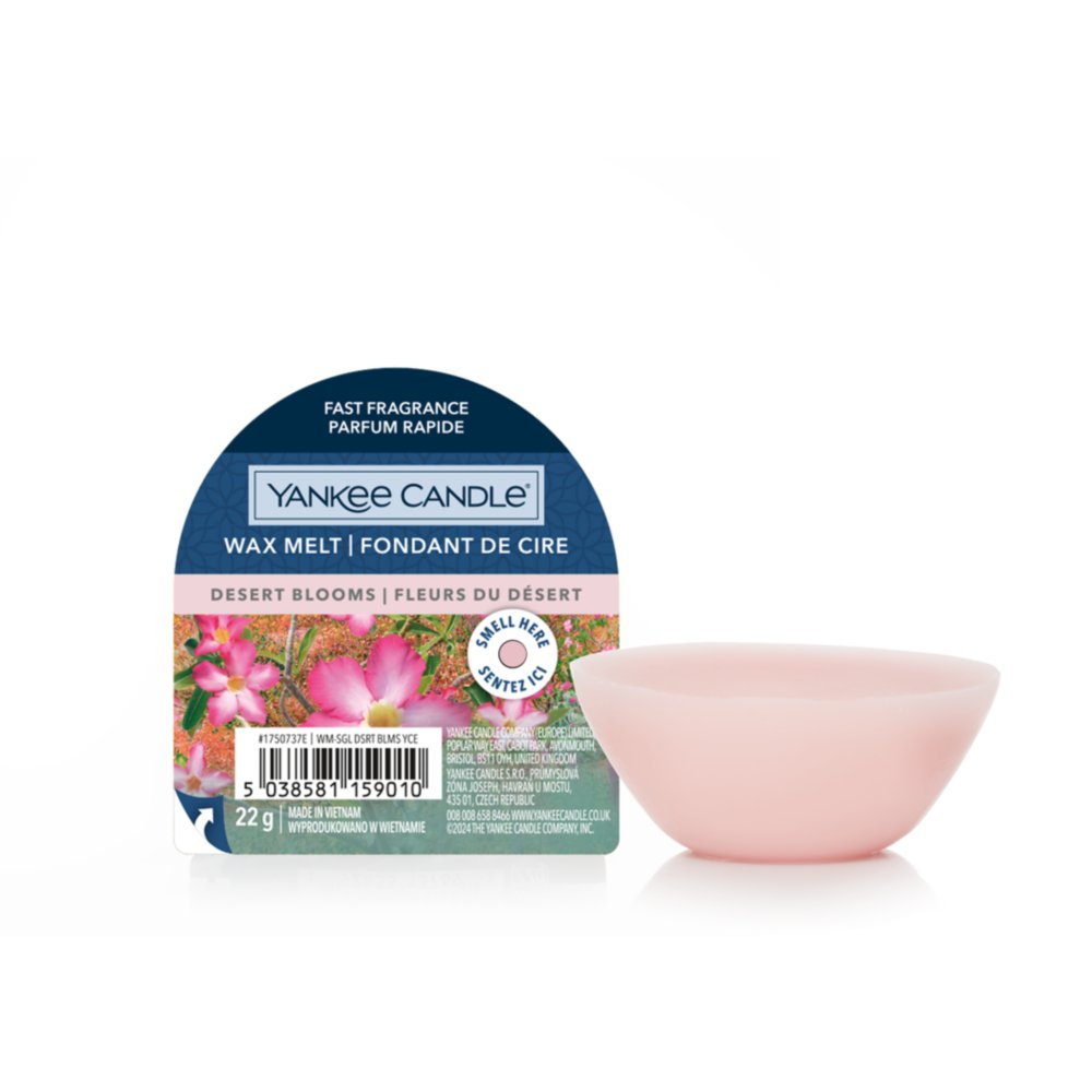 Desert Blooms Wax Melt Yankee Candle, Pink, 5.6cm X 1.5cm , Woody