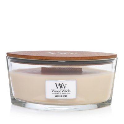 Vanilla Bean Ellipse Candle WoodWick, Neutrals, 9.2cm X 19.1cm X 12.1cm , Gourmand