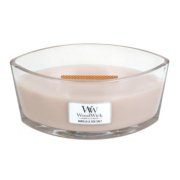 Vanilla & Sea Salt Ellipse Candle WoodWick, Pink, 9.2cm X 19.1cm X 12.1cm , Floral