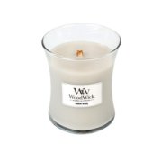 Warm Wool Medium Hourglass Candle WoodWick, Grey, 9.9cm X 9.9cm X 11.4cm , Fresh & Clean