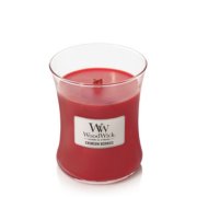 Crimson Berries Medium Hourglass Candle WoodWick, Red, 9.9cm X 9.9cm X 11.4cm , Fruity