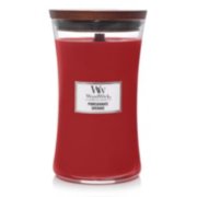 Pomegranate Large Hourglass Candle WoodWick, Red, 10.2cm X 10.2cm X 17.8cm , Fruity