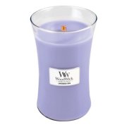 Lavender Spa Large Hourglass Candle WoodWick, Purple, 10.2cm X 10.2cm X 17.8cm , Floral