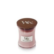 Rosewood Mini Hourglass Candle WoodWick, Pink, 7cm X 7cm X 8.3cm , Ambery