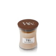White Honey Mini Hourglass Candle WoodWick, Cream, 7cm X 7cm X 8.3cm , Ambery