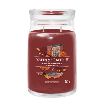 Autumn Daydream Signature Large Jar Candle Yankee Candle, Red, 9.3cm X 15.7cm , Fresh & Clean