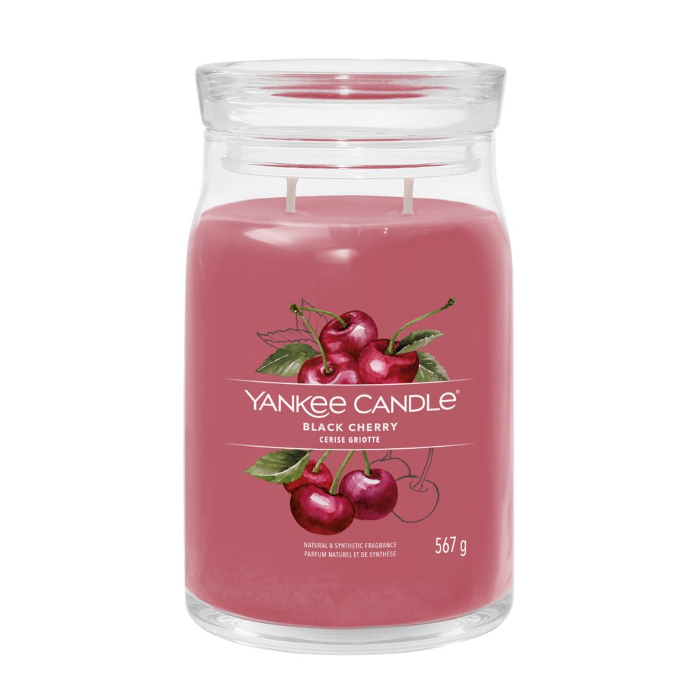 Black Cherry Yankee Candle, Red, 9.3cm X 15.7cm , Fruity