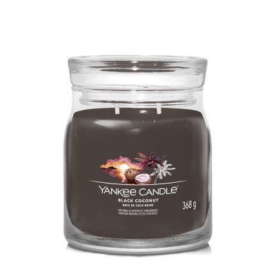 Black Coconut Yankee Candle, 9.3cm X 11.4cm , Floral