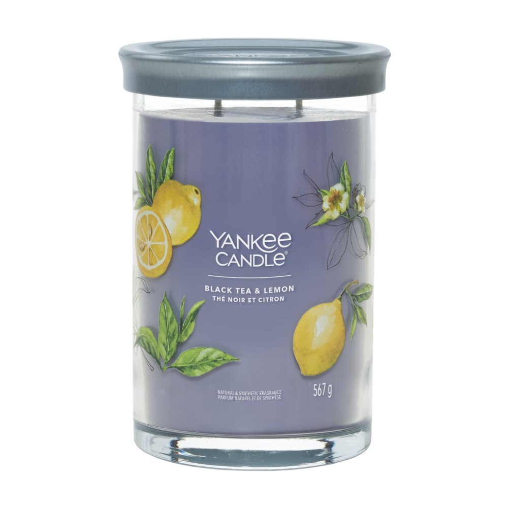 Black Tea & Lemon Yankee Candle, Grey, 9.9cm X 14.9cm , Citrus