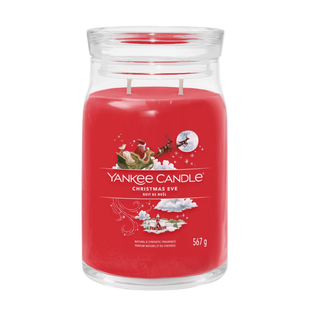 Christmas Eve Yankee Candle, Red, 9.3cm X 15.7cm , Sweet & Spicy